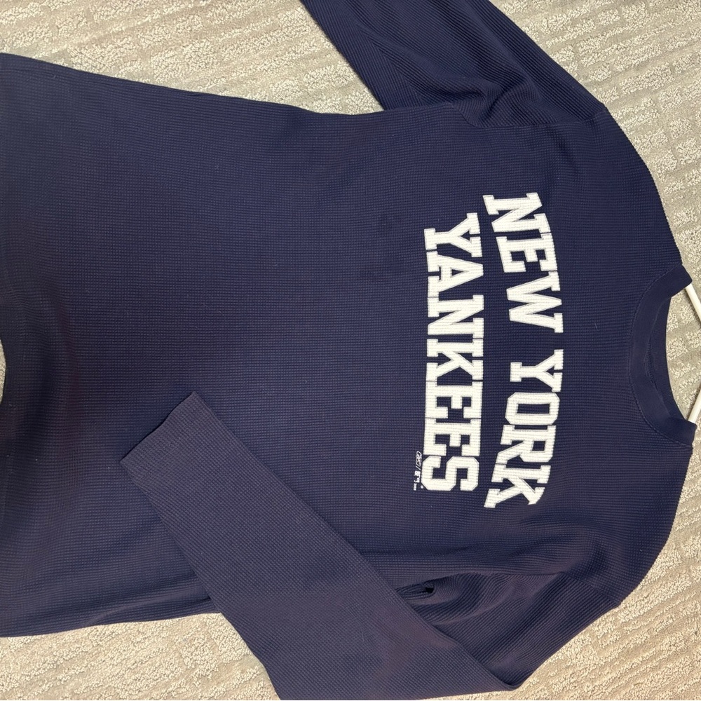 New York Yankees Navy Long Sleeve Shirt
